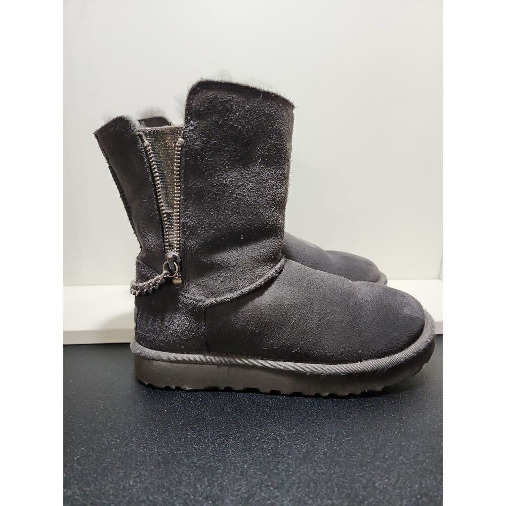 UGG Australia Classic Short Sparkle Zip Boots Size 5